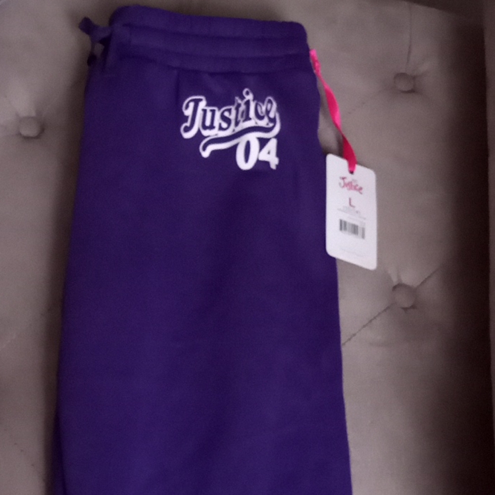 Brand New Purple Justice Jogging Suit Set